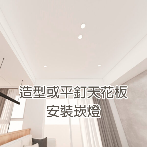 輕裝潢 (天花板) 三房自由配