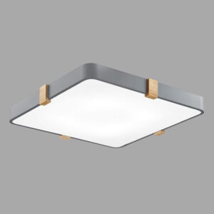 方形三色變光吸頂燈（黑）