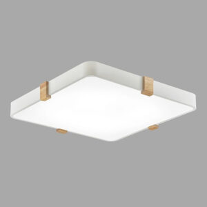 方形三色變光吸頂燈（白）