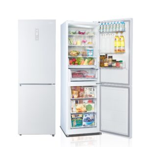 SAMPO聲寶 350公升一級玻璃觸控面板變頻雙門上冷藏下冷凍冰箱 SR-C35GD